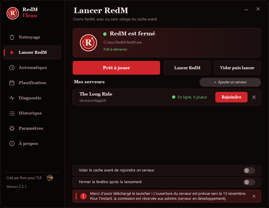 Page Lancer RedM