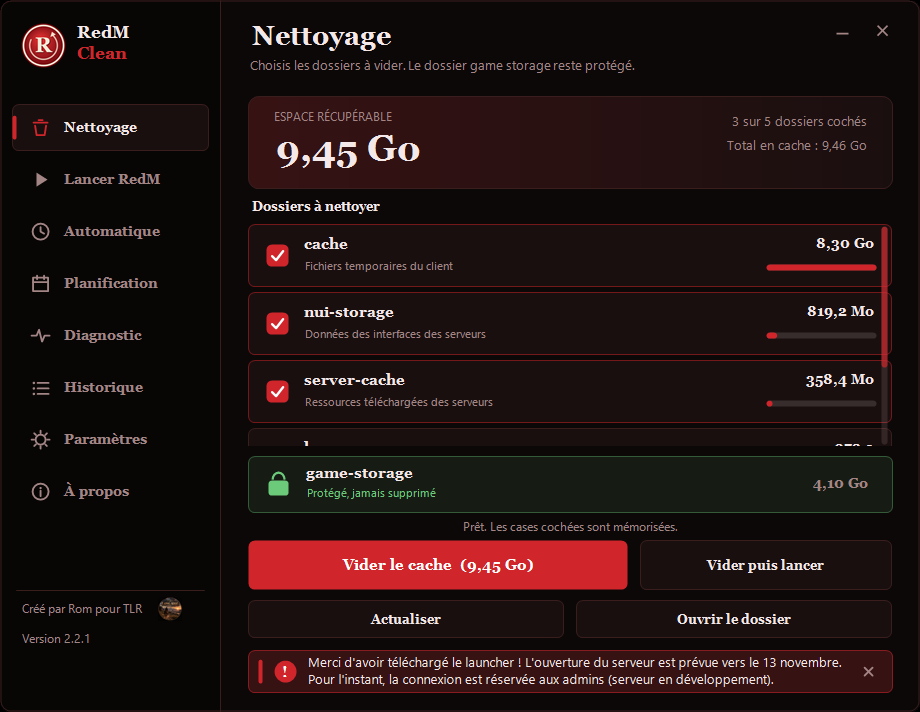 Page Nettoyage