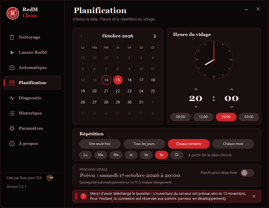Page Planification